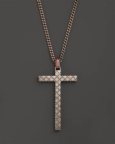 gucci cross necklace|vintage gucci chain necklace.